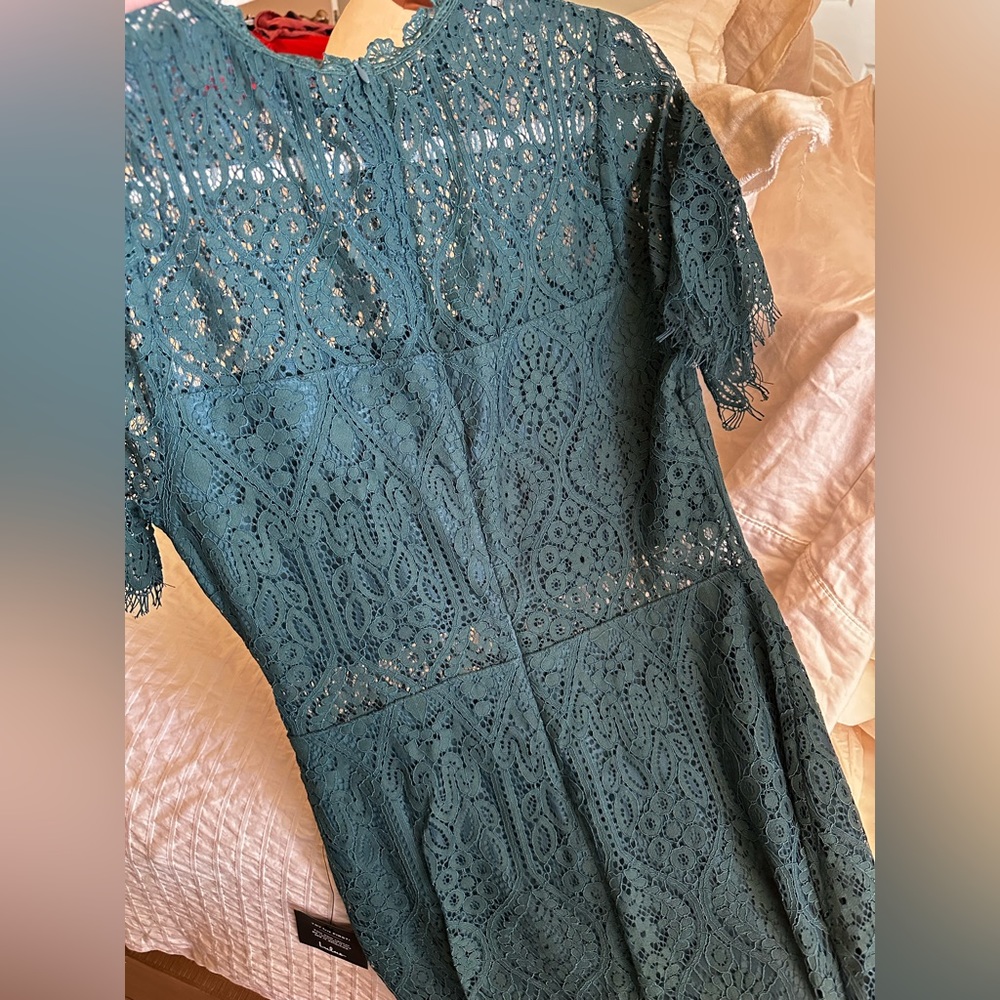 NWT Lulus Green Lacey Dress